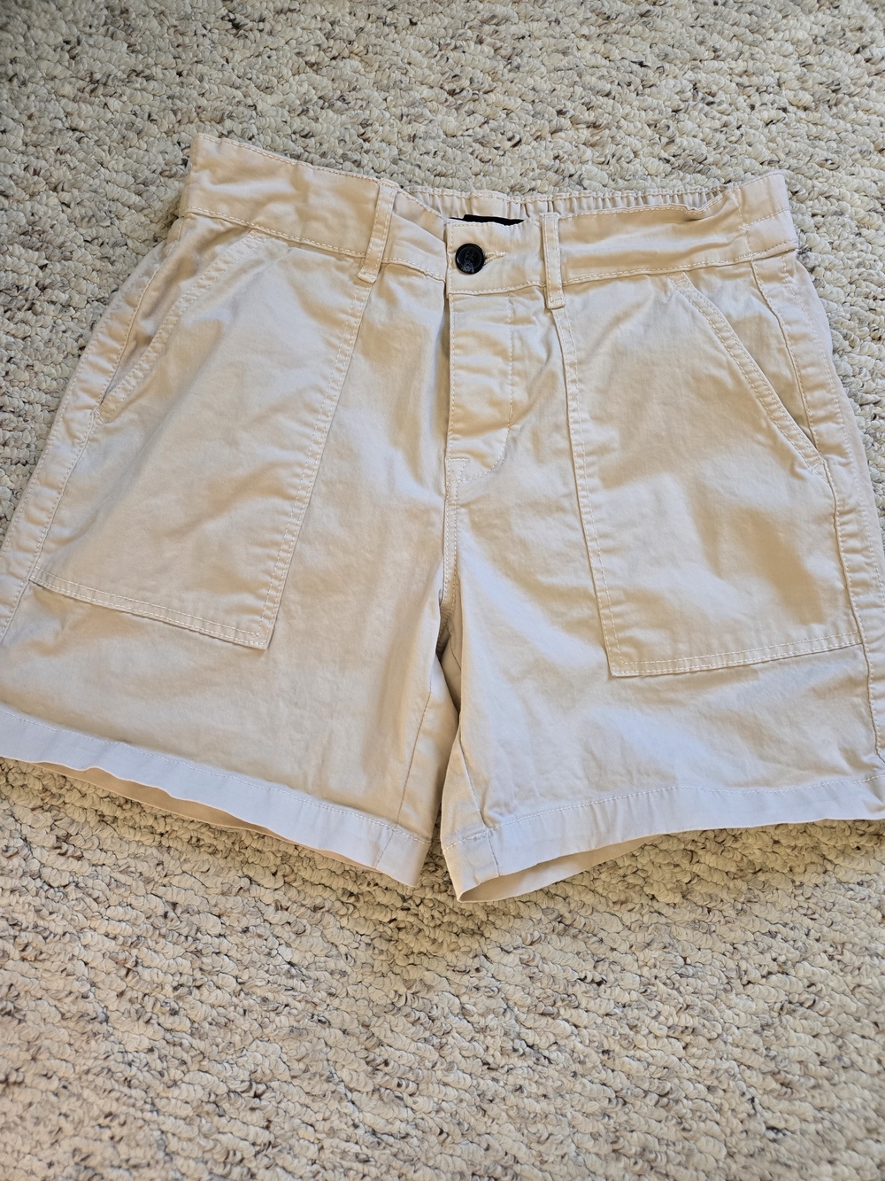 Sanctuary Cream Utility Bermuda Shorts Size 30
